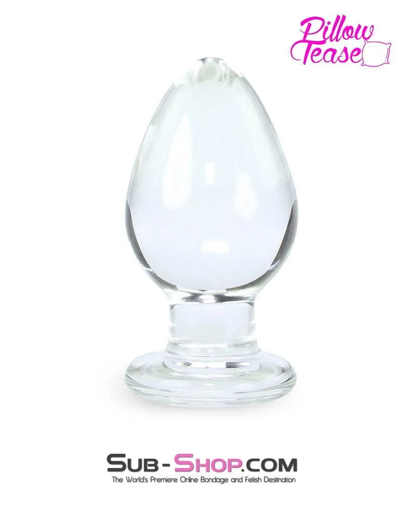 0190E      Large Glass Anal Plug