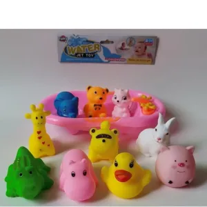 Animal Theme Baby Bath Toys | 10 Pcs