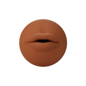 Autoblow Silicone Flesh Brown Mouth Sleeve Male Masturbator