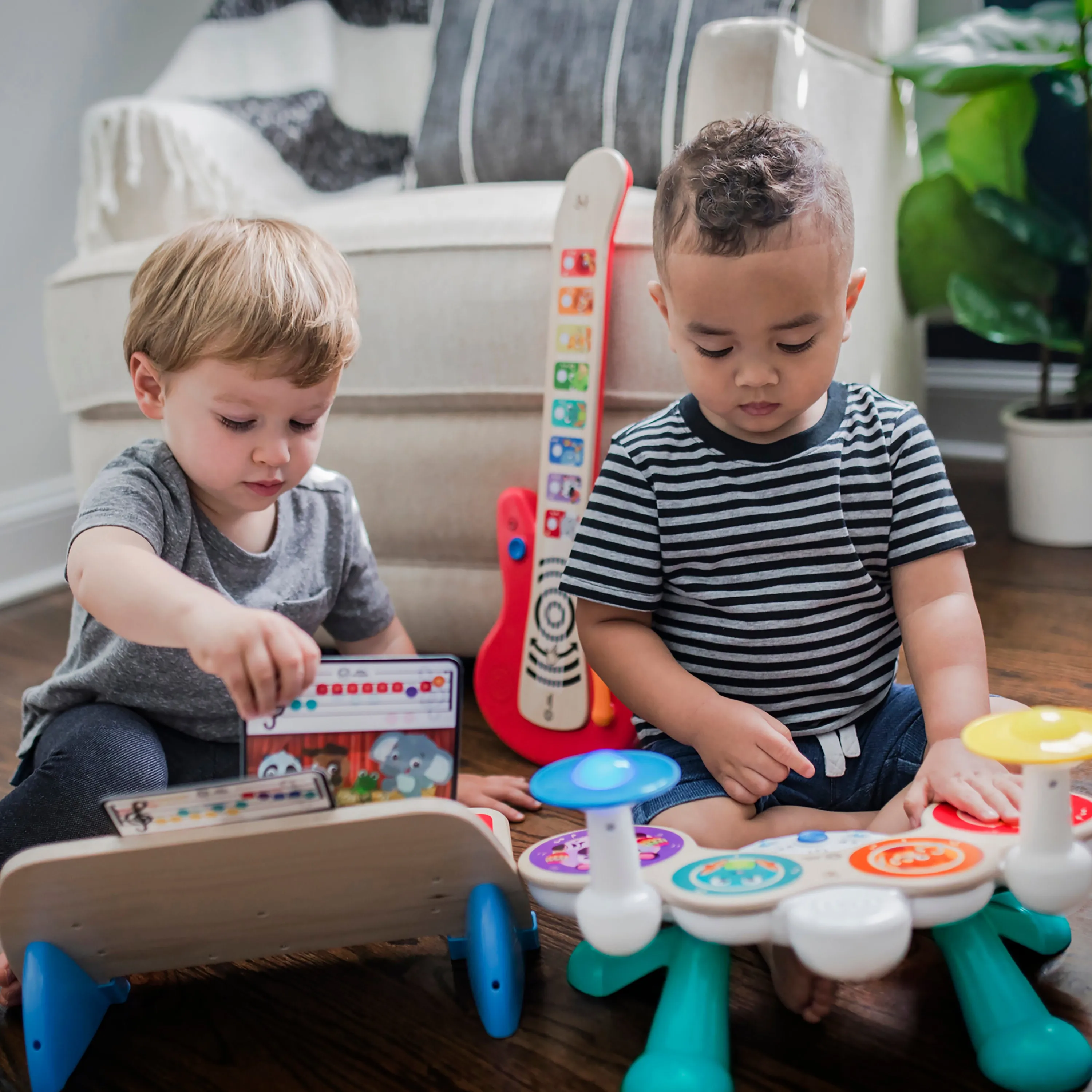 Baby Einstein Together in Tune Magic Touch Guitar Wireless Wooden Toddler Toy