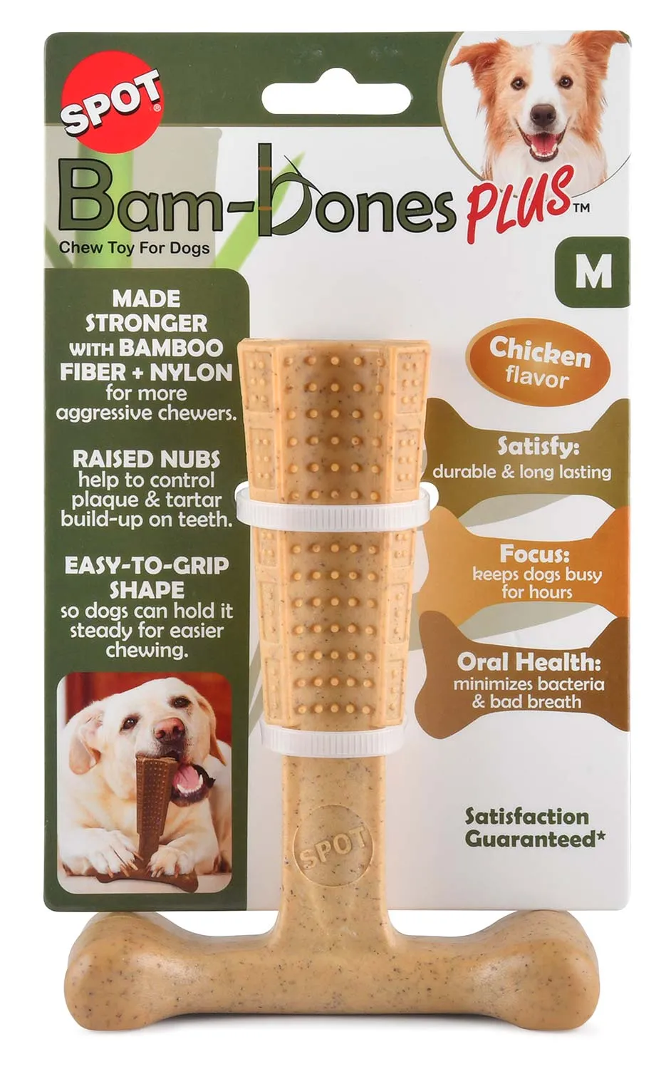 Bam-Bones Plus T-Bone, Chicken Flavor Chew Toy