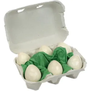 Biofino Half a Dozen Wooden White Eggs