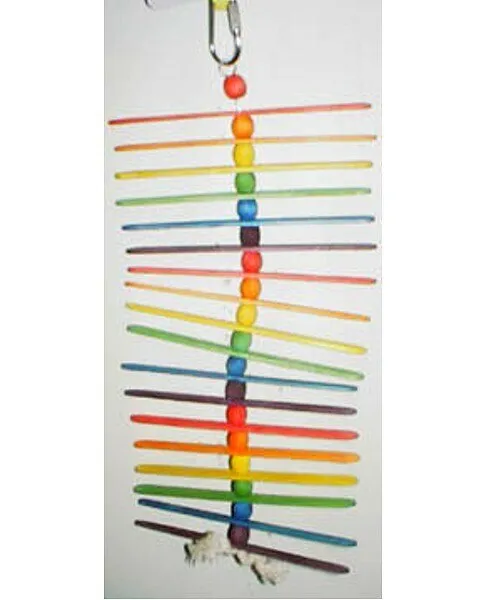 Bird Parrot Toy Sticks Beads