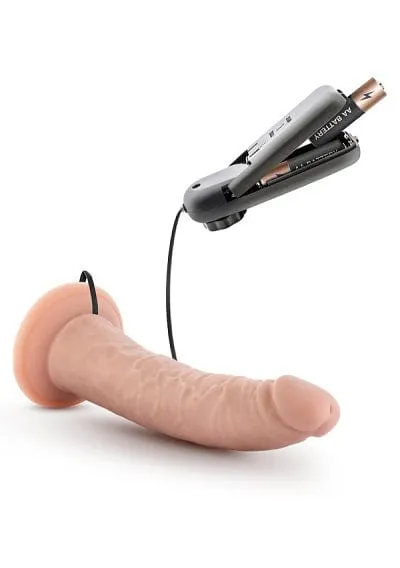 Blush Dr. Skin Dr. Dave Vanilla 7 Inch Vibrating Cock with Suction Cup