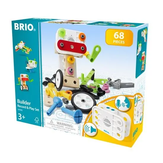 Brio - 68 pc Builder Record and Play Set