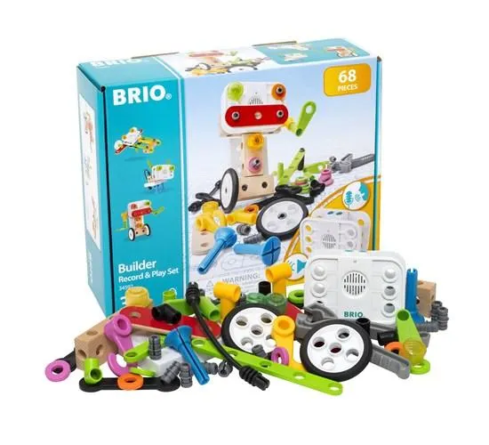 Brio - 68 pc Builder Record and Play Set