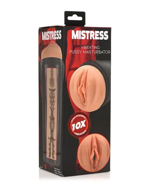 Curve Toys Mistress Vibrating Pussy Masturbator - Tan