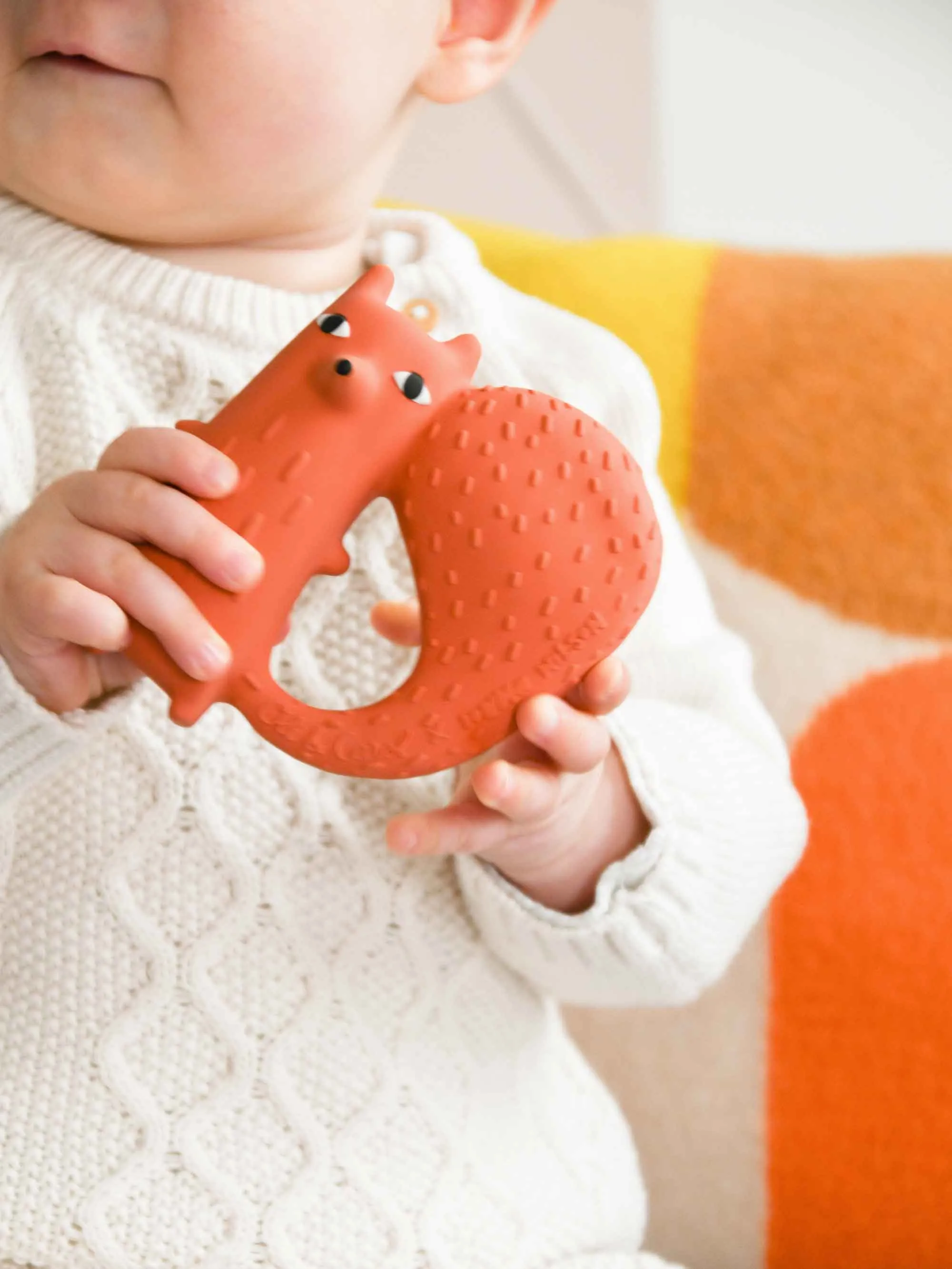 Cyril Squirrel Fox Teething Ring