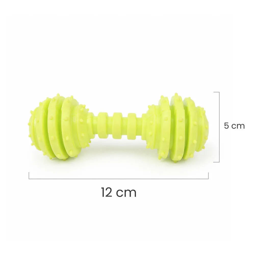 Dear Pet Dumbbell with Vertical Stripes Dog Toy