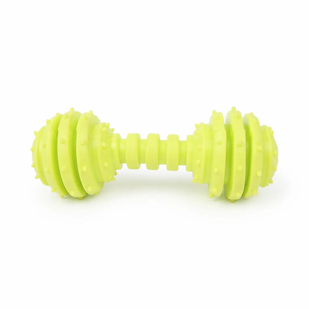 Dear Pet Dumbbell with Vertical Stripes Dog Toy