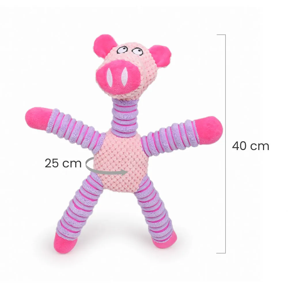 Dear Pet Long Full-Body Dog Toy with Squeaker