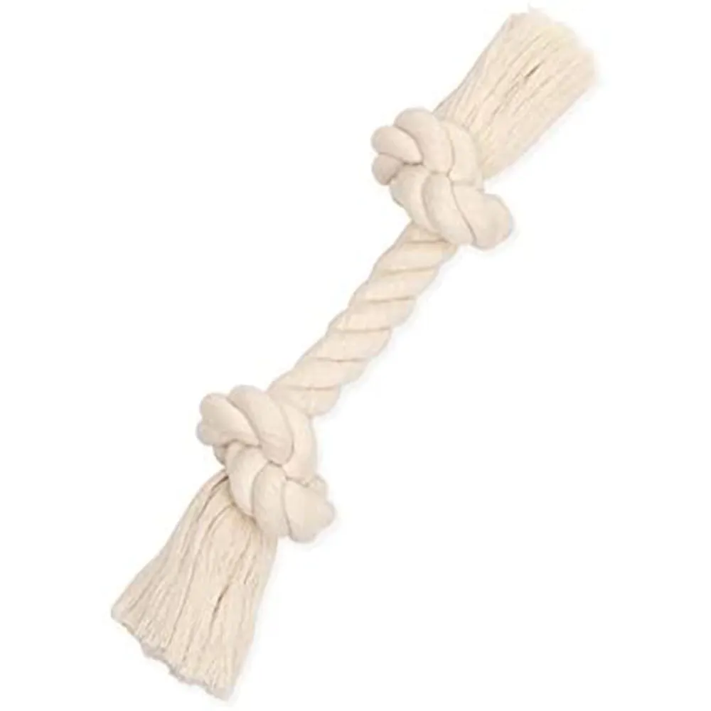 Dexpex Chew Toys with 2 Knots White XS