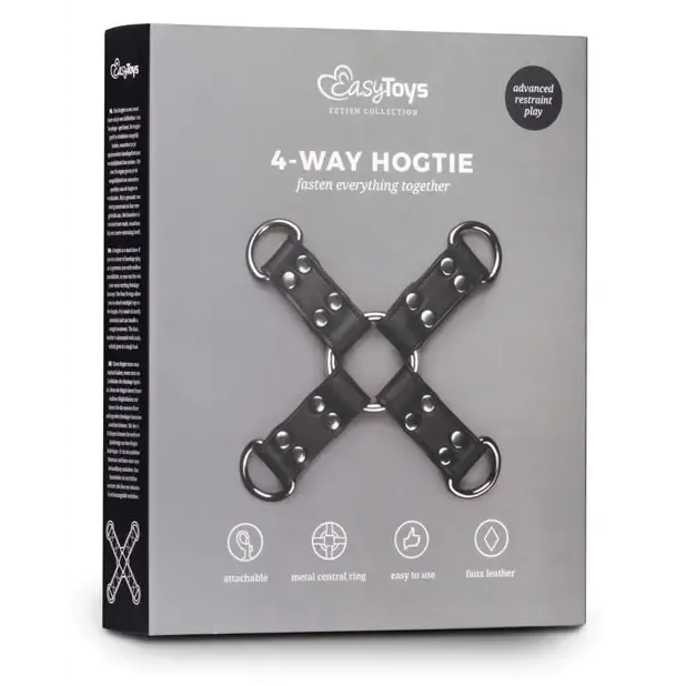 Easy Toys Faux Leather Hogtie - Black