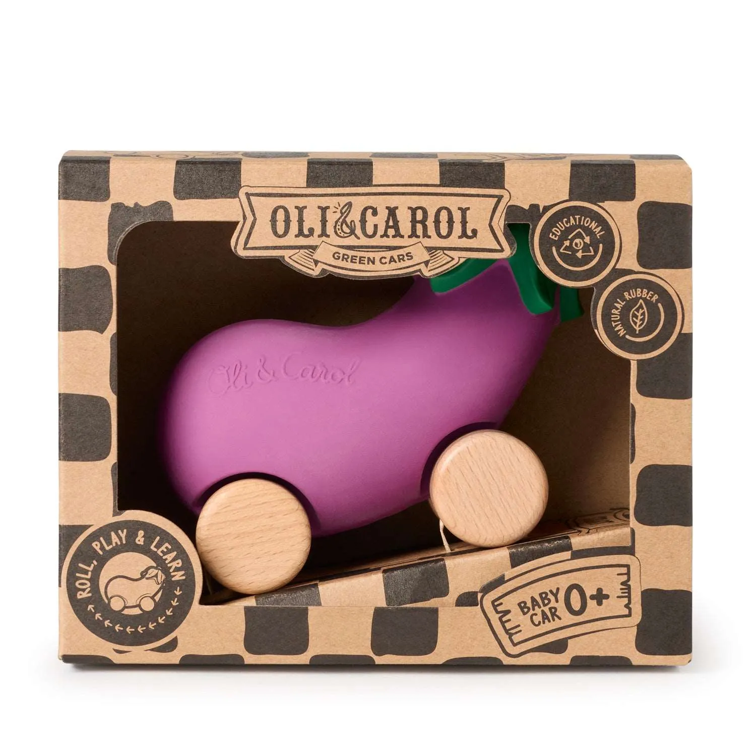 Emma The Eggplant Baby Car Toy