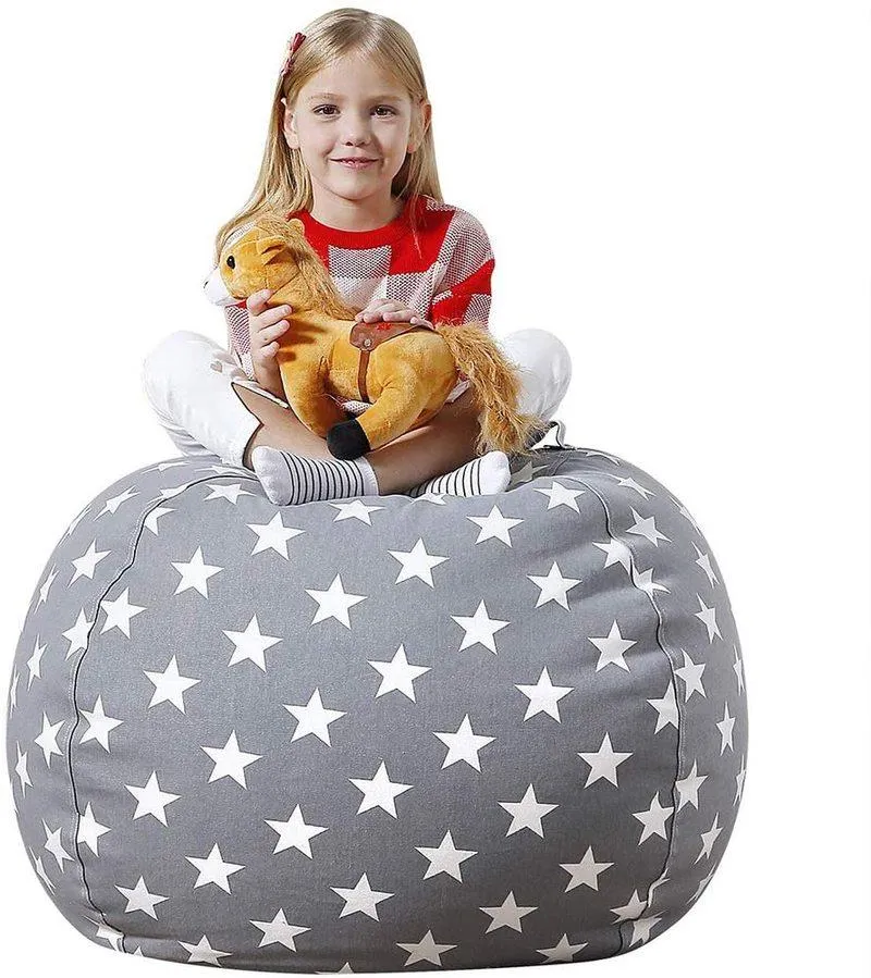 Extra Large Stuffed Animal Toy Storage Bean Bag Children's Bean Cover Soft Seat