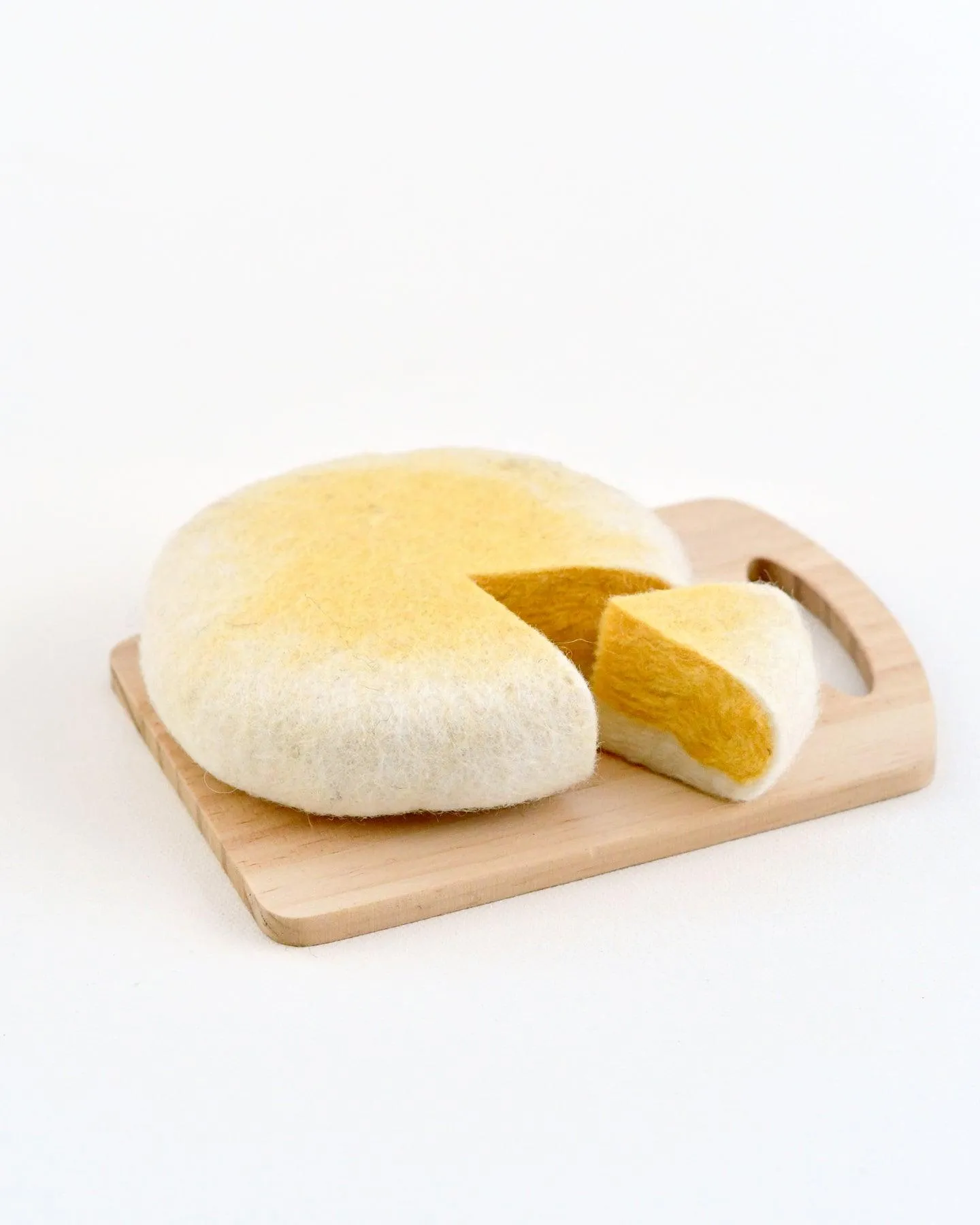 Felt Brie Cheese (2 pieces)