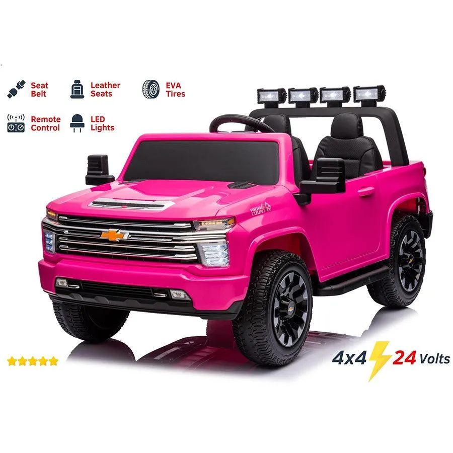 Freddo Toys 24V 4x4 Chevrolet Silverado 2 Seater Ride on Truck