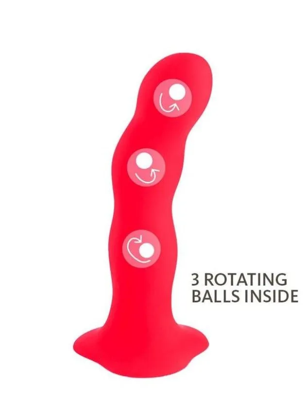 Fun Factory Bouncer Strap-On Dildo with Rumbling Balls