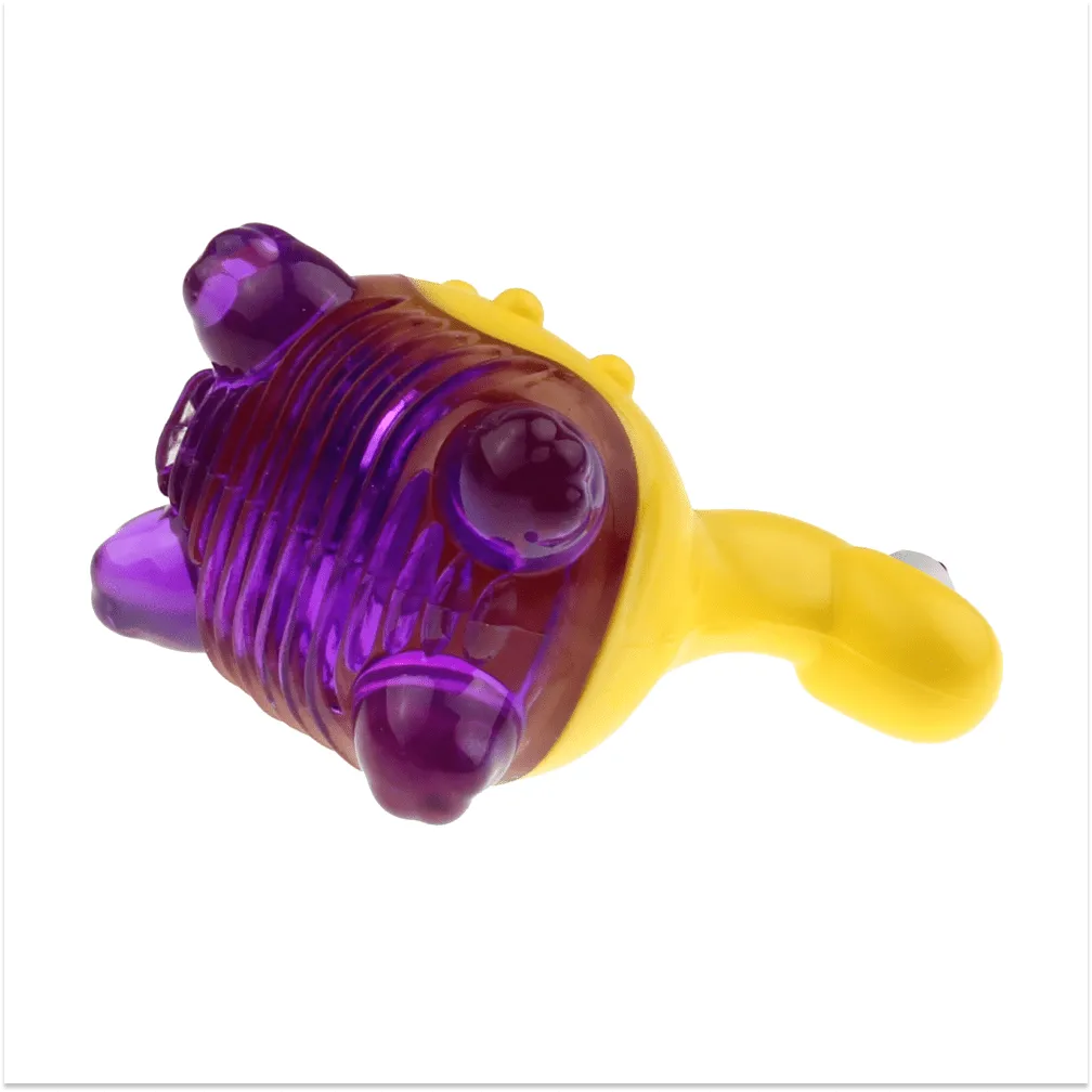 GiGwi Suppa Puppa Dino Toy for Dogs (Yellow & Purple)