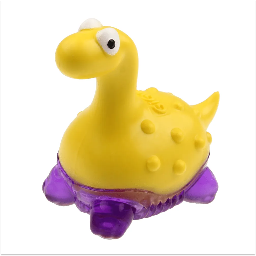 GiGwi Suppa Puppa Dino Toy for Dogs (Yellow & Purple)