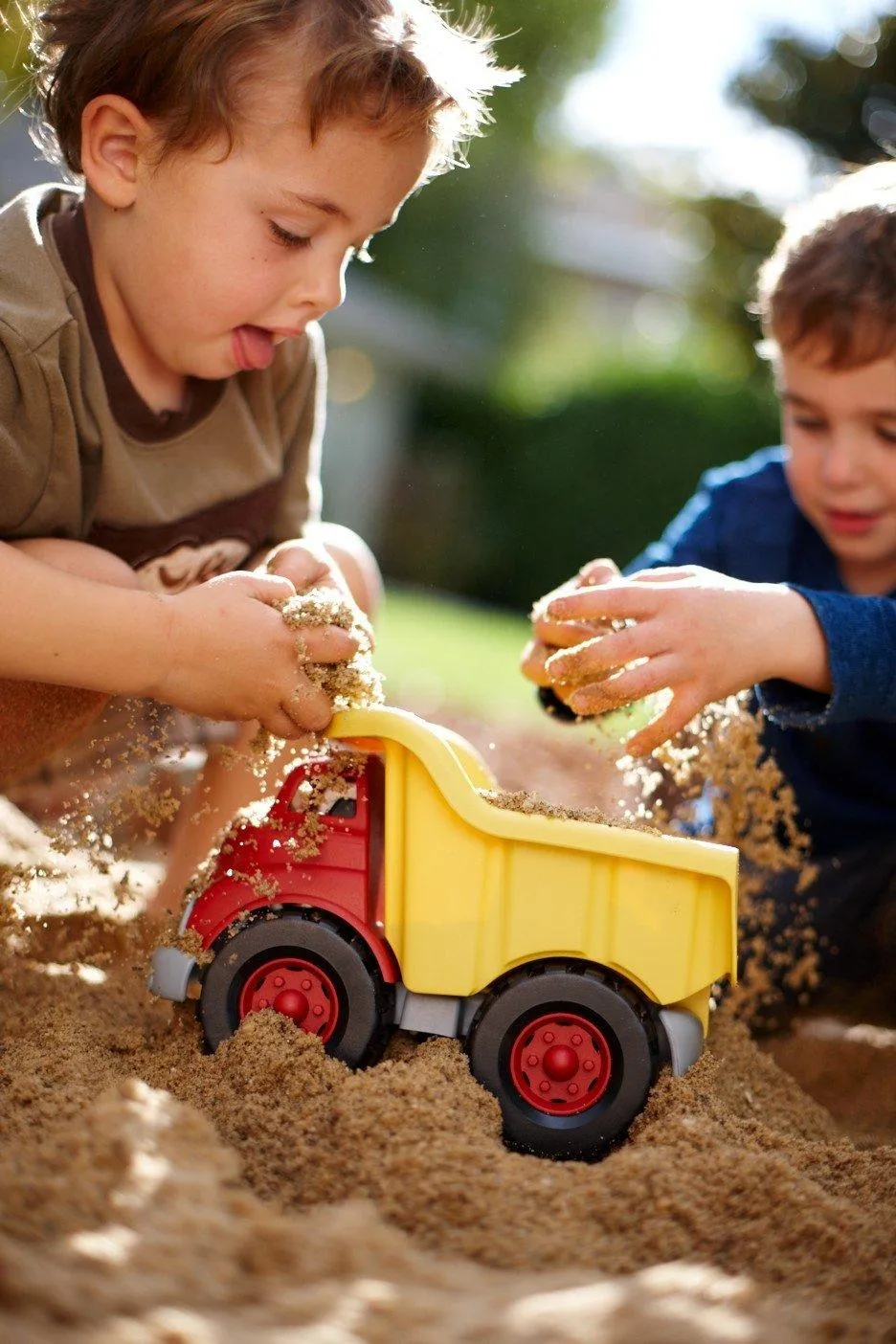 Green Toys Yellow & Red Dump Truck