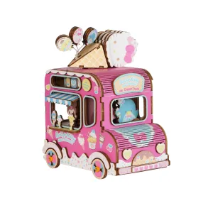 Hello Kitty and Friends Ice Cream Truck 3D Wooden Music Box Puzzle