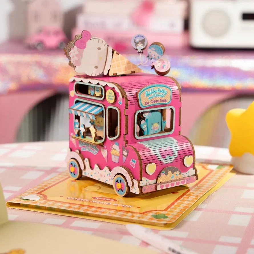 Hello Kitty and Friends Ice Cream Truck 3D Wooden Music Box Puzzle