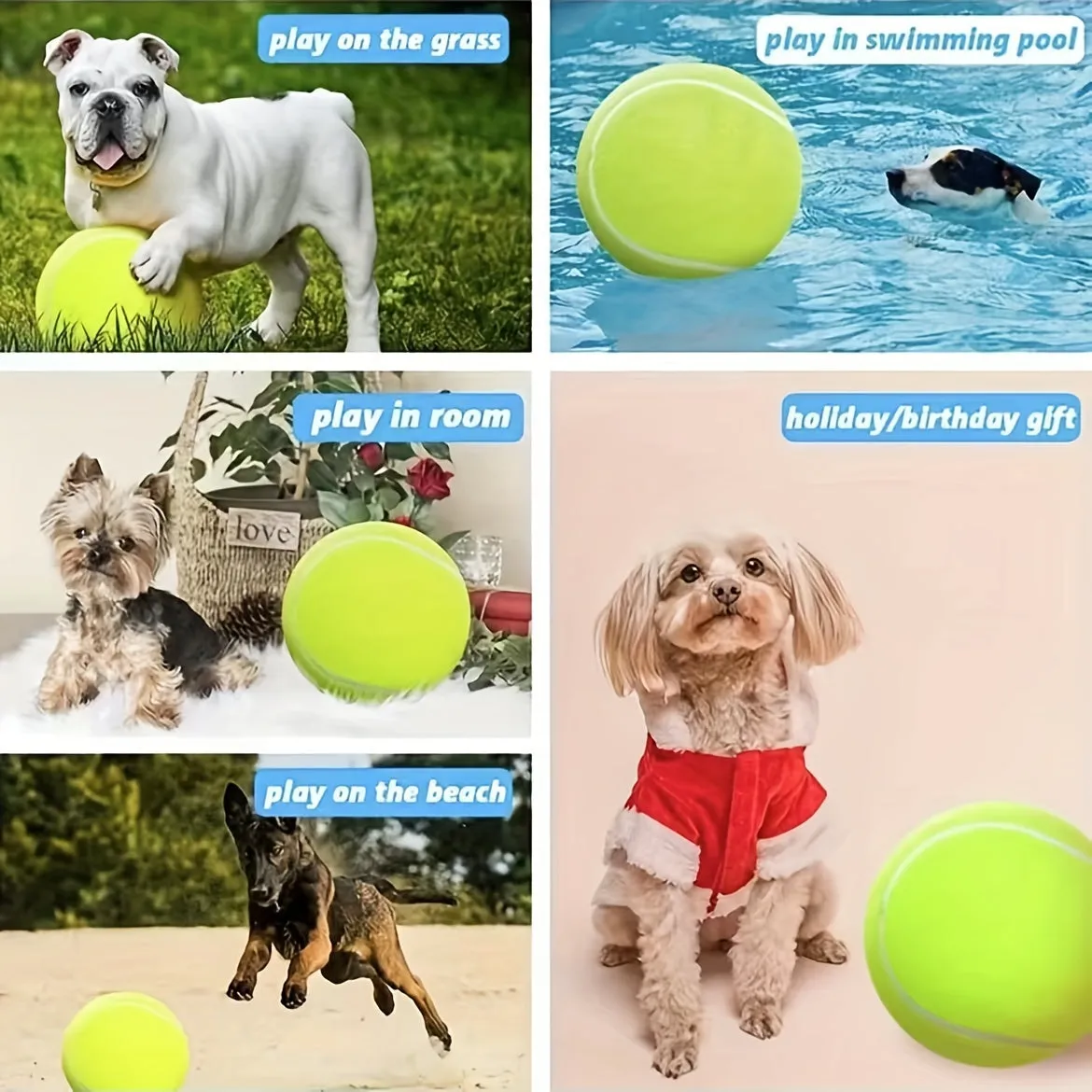 Interactive Dog Toy 1pc 24cm Pet Tennis Ball Thrower