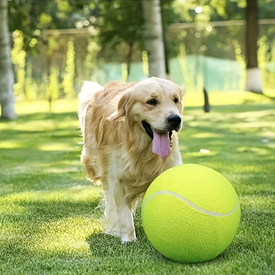 Interactive Dog Toy 1pc 24cm Pet Tennis Ball Thrower