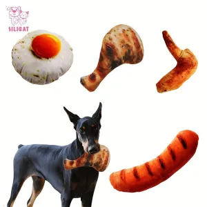 Interactive Food Plush Toy for Dogs Durable Chew and Play