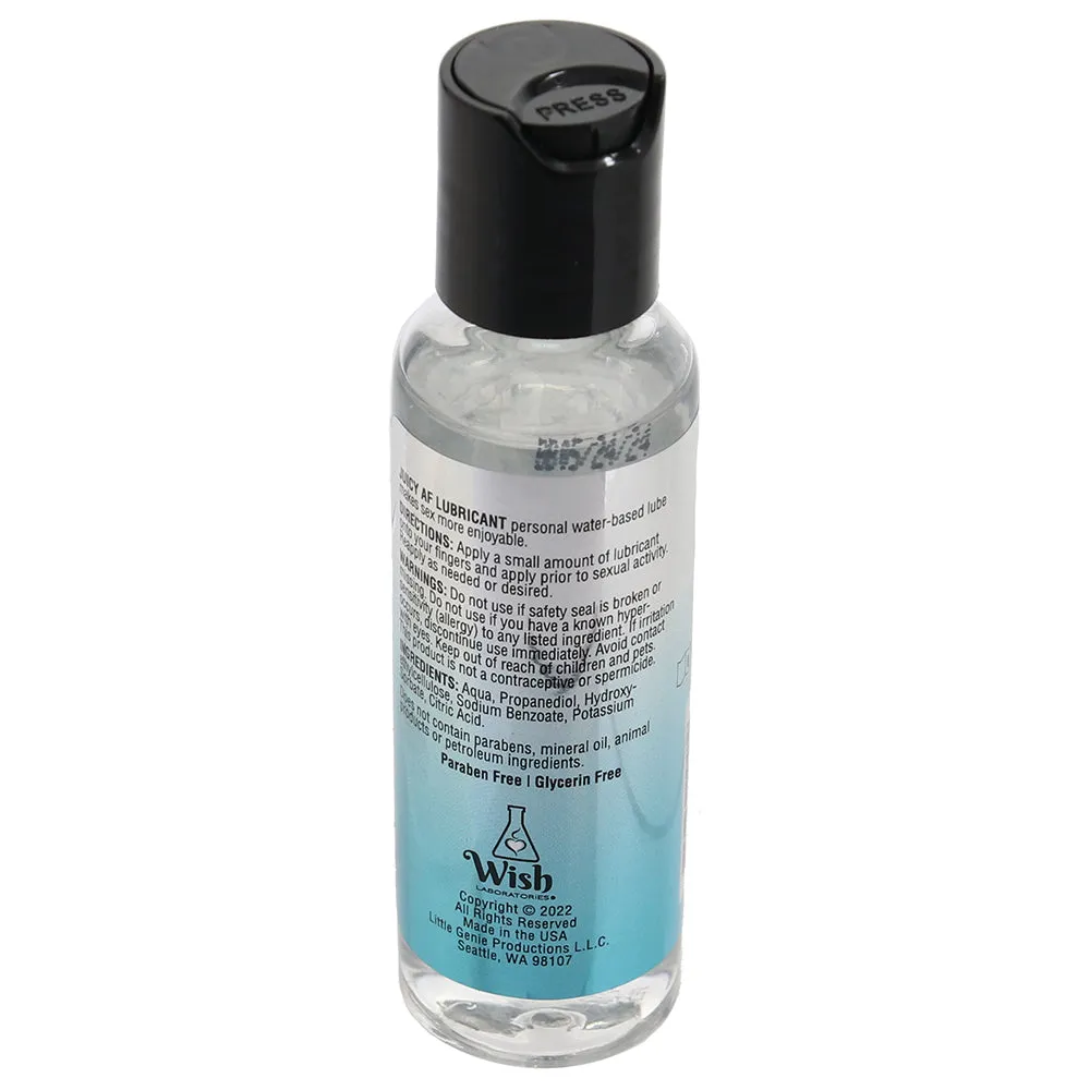 Juicy AF Glycerin Free Water Based Lube 2oz/65ml