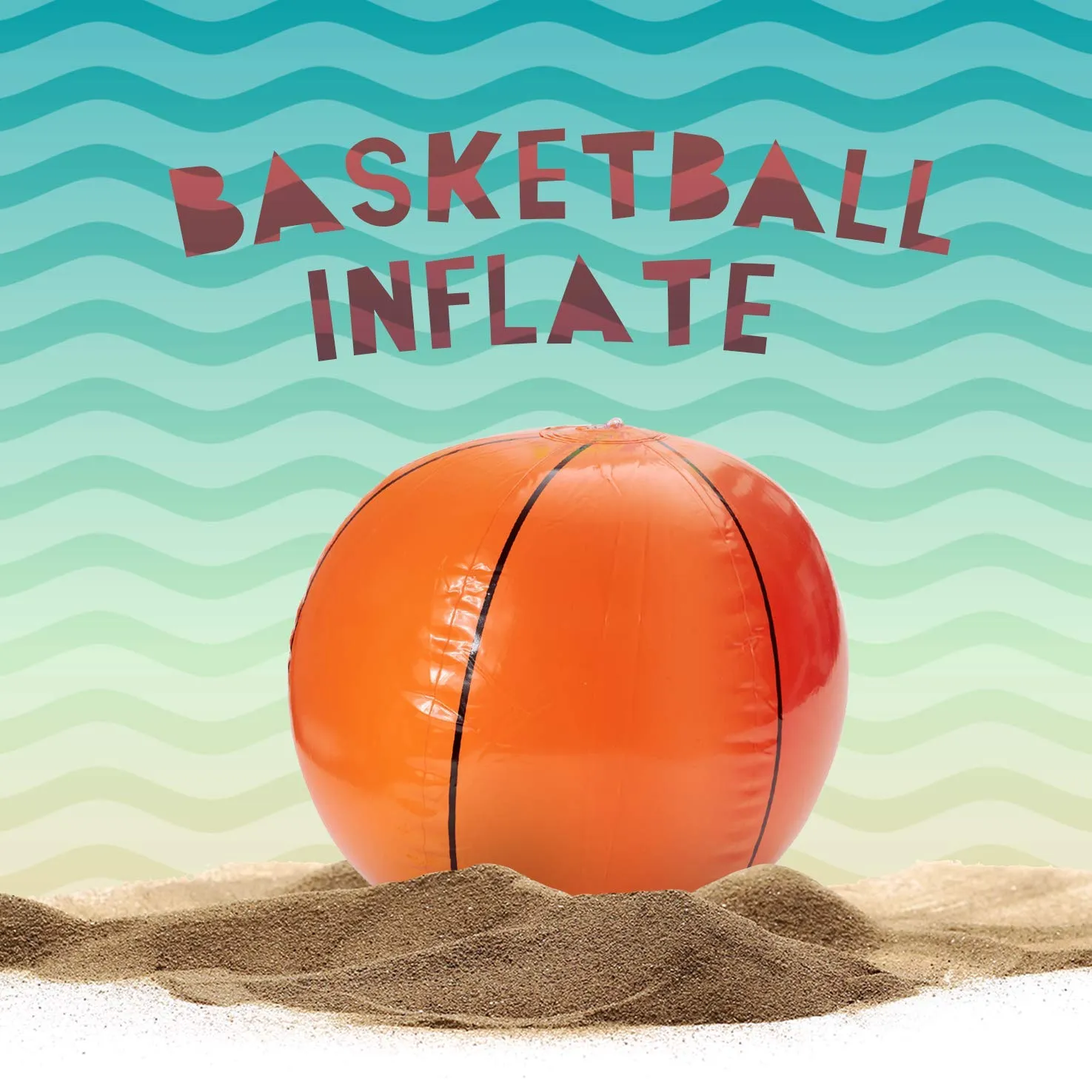 Kicko 11 Inch Inflatable Basketball - Set of 12 Orange Floating Balls for Kids and Adults