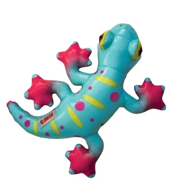 Kong Shieldz Tropics Gecko Squeak Dog Toy