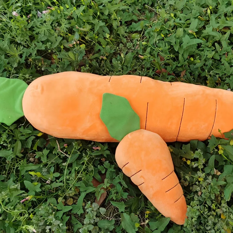 Large Carrot Design Pet Toy  Durable Teeth Grinding  Interactive Chew