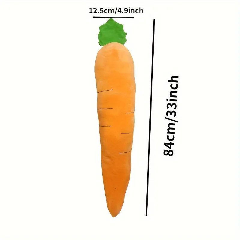 Large Carrot Design Pet Toy  Durable Teeth Grinding  Interactive Chew