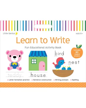 Little Genius Vol 2 Mega Activity Pad Learn to Write