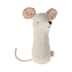 Maileg lullaby friends, mouse rattle - nature