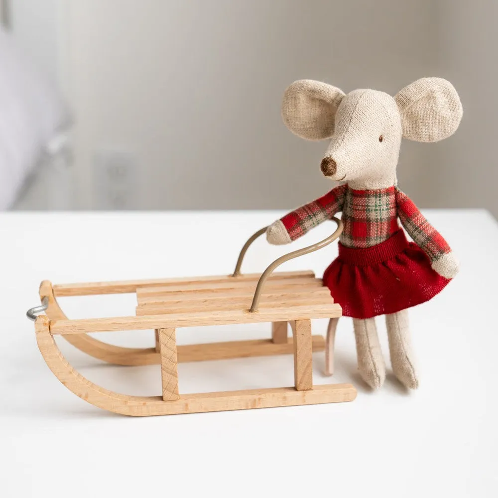 Maileg sled for mice