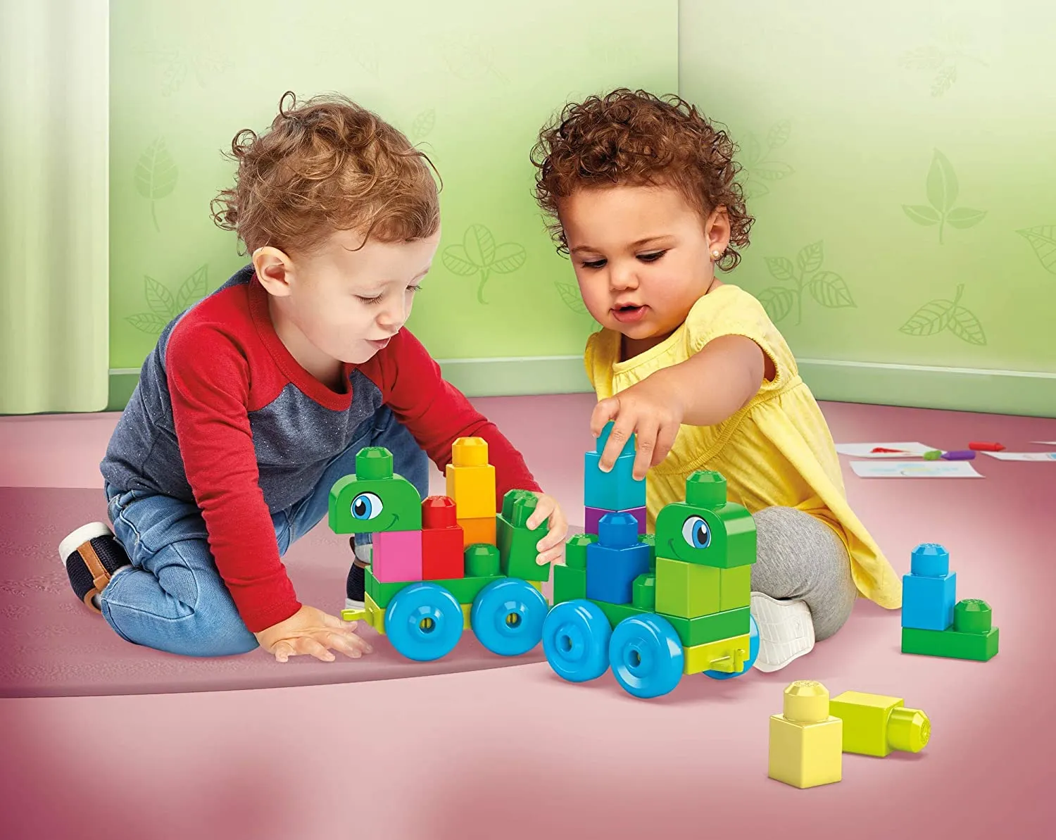 Mega Bloks Caterpillar Building Blocks Play Set