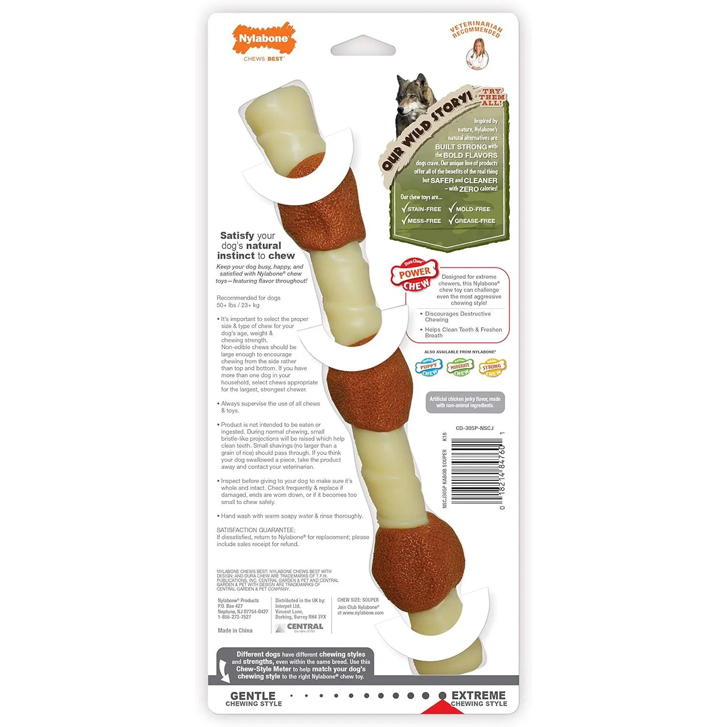 Nylabone Power Chew Shish Kabob Alternative