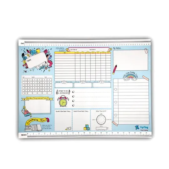 PepPlay Activity Mat- Planner (Blue)