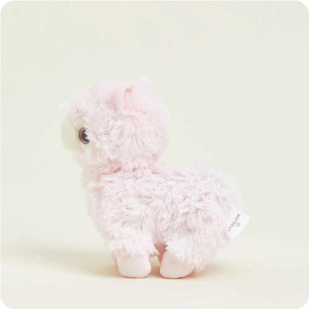 Pink Llama Warmies Junior