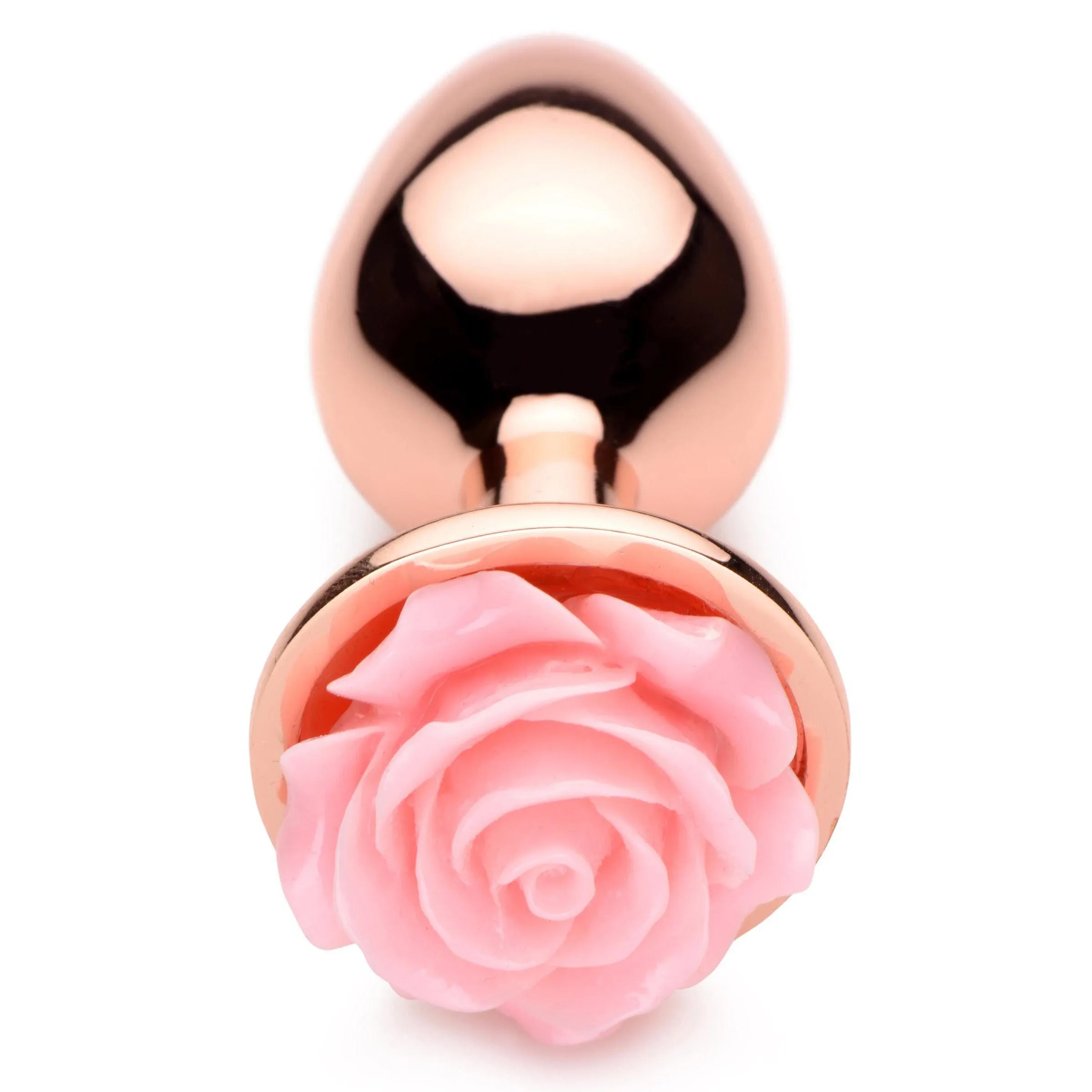 Pink Rose Gold Anal Plug - Small