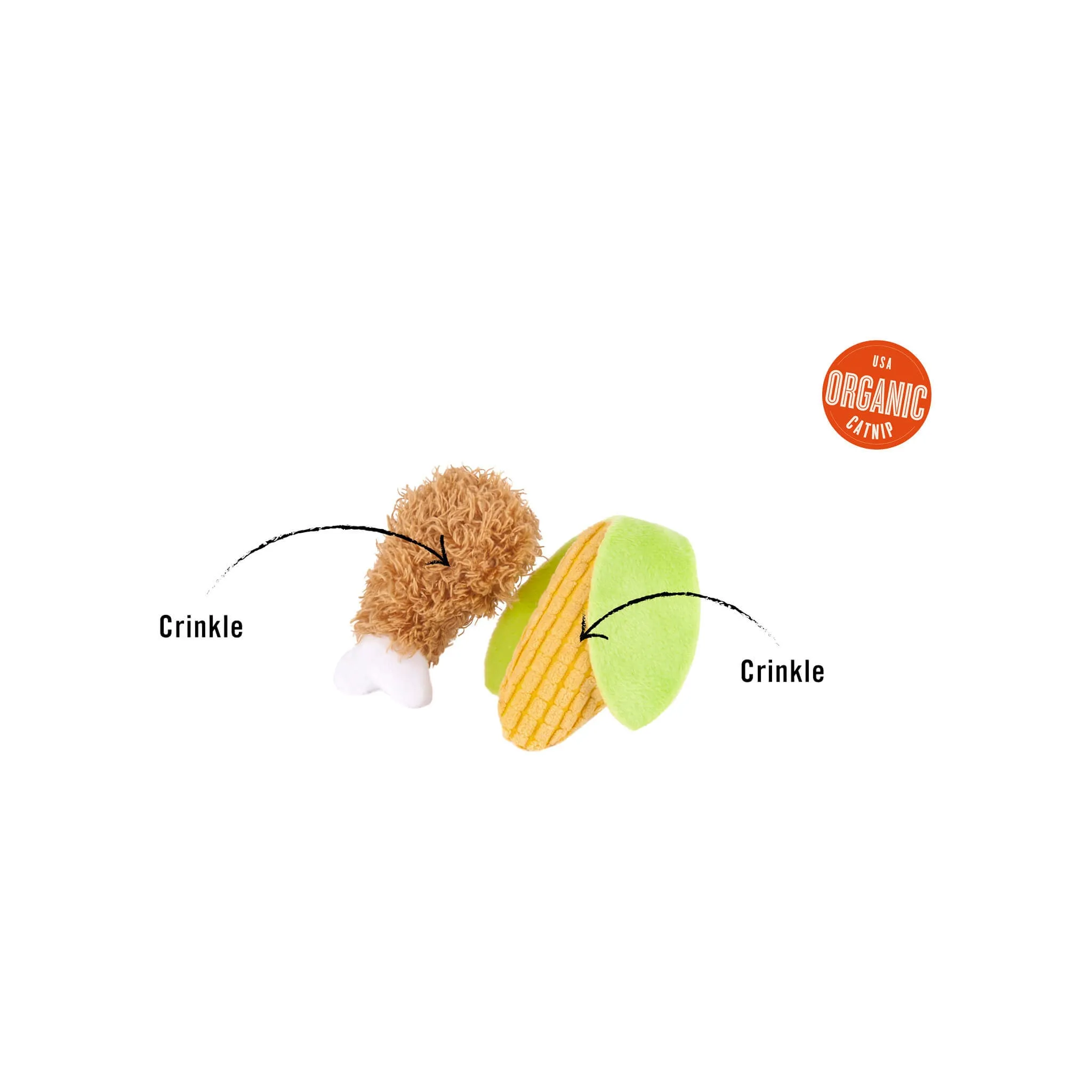 P.L.A.Y. Feline Frenzy Plush Eco-Friendly Cat Toys