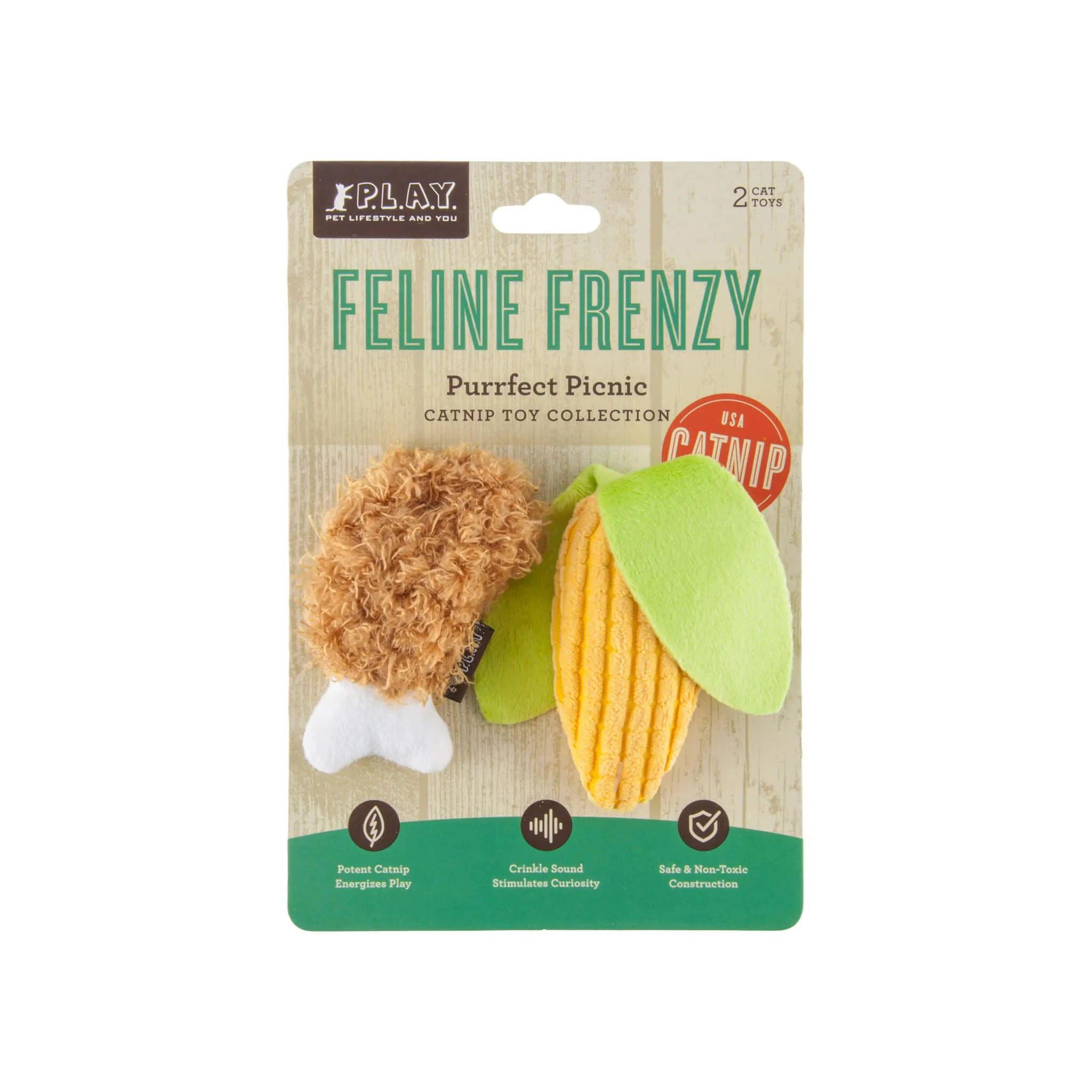 P.L.A.Y. Feline Frenzy Plush Eco-Friendly Cat Toys