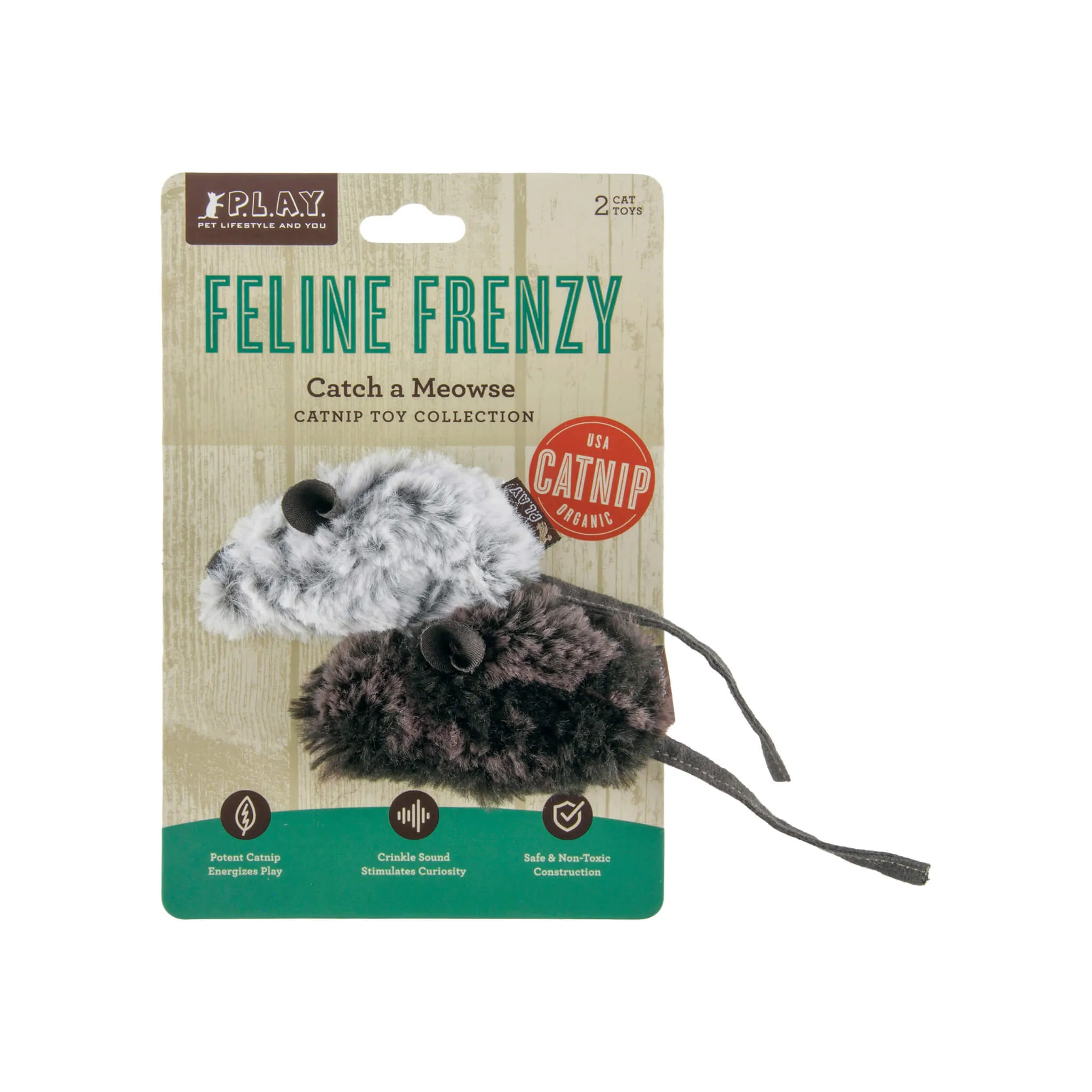 P.L.A.Y. Feline Frenzy Plush Eco-Friendly Cat Toys