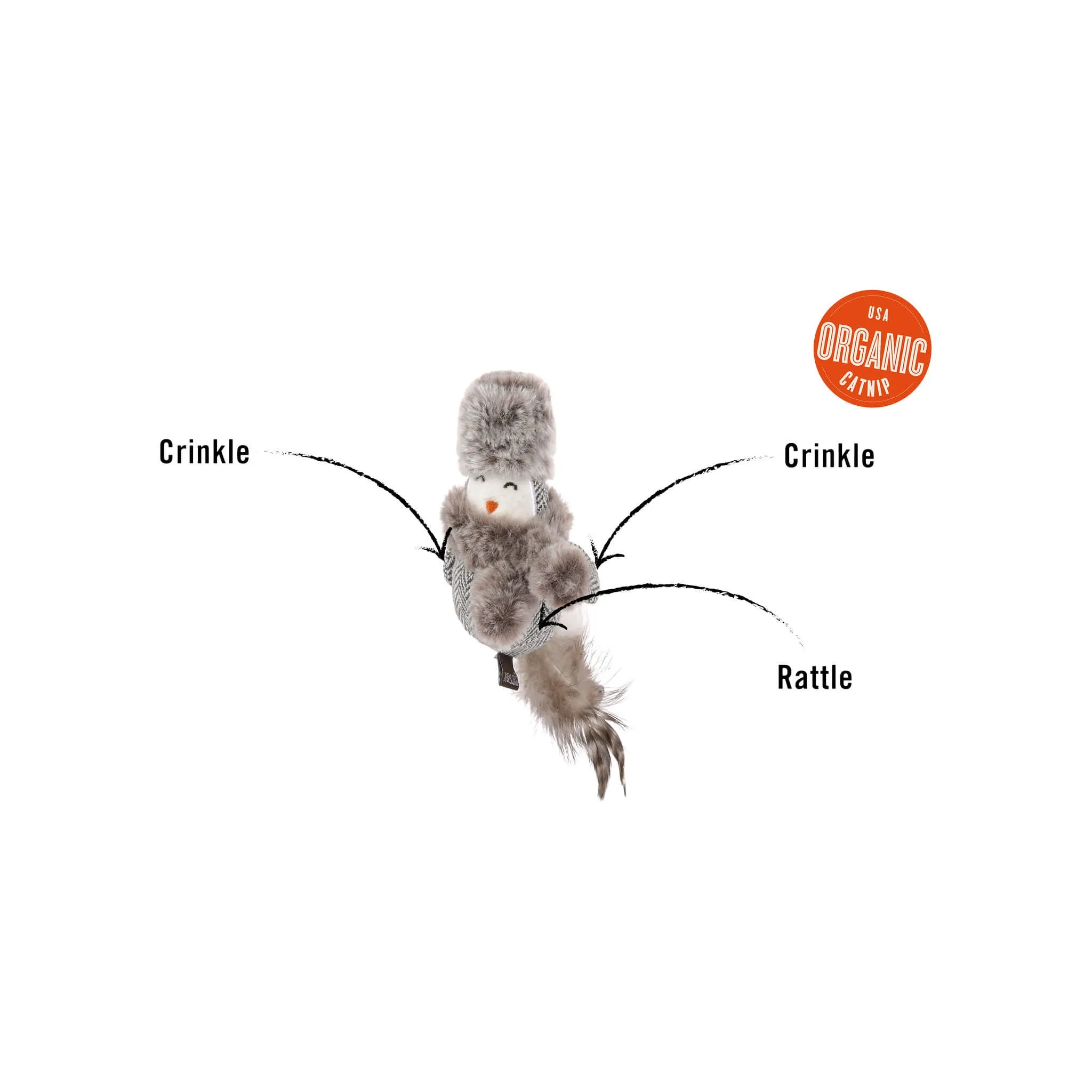 P.L.A.Y. Feline Frenzy Plush Eco-Friendly Cat Toys