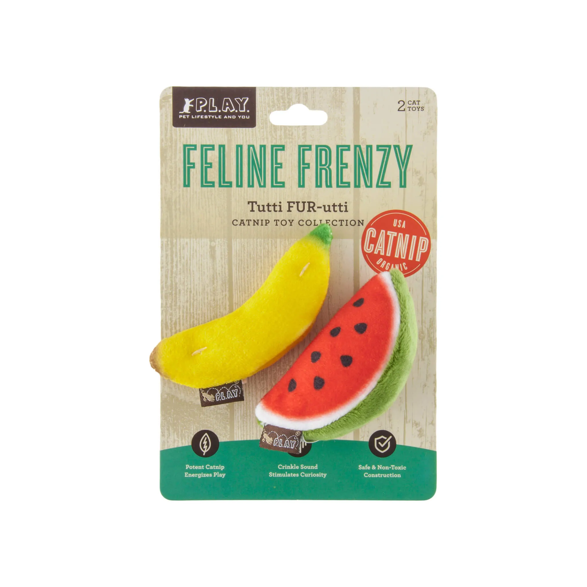 P.L.A.Y. Feline Frenzy Plush Eco-Friendly Cat Toys