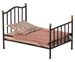 Pretend Play Toy | Vintage Bed, Anthracite | Maileg