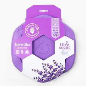 Project Hive Pet Company Disc & Lick Mat Dog Toy Calming Lavender Scent